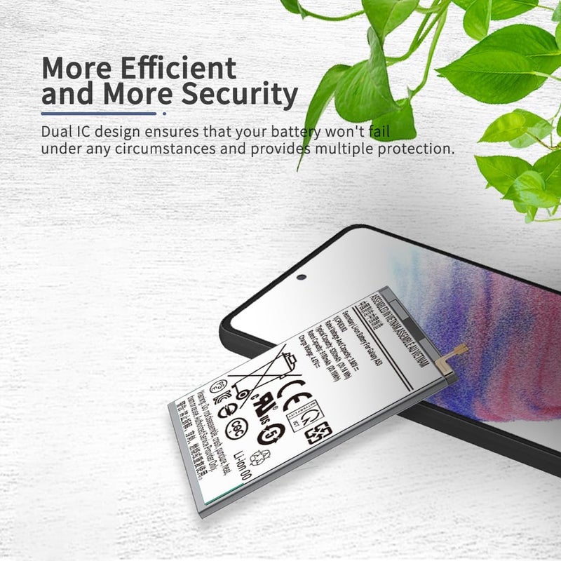 ITMBET Galaxy A53 5G Battery, 5200mAh Upgraded 2024 New 0 Cycle EB-BA336ABY Battery Replacement for Samsung Galaxy A53 5G SM-A536U SM-A536V SM-A5360 with Professional Replacement Tool Kits - Image 5